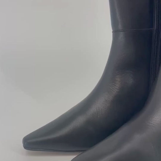 Angel Alarcon GEORGIA Black Leather Knee-High Boots