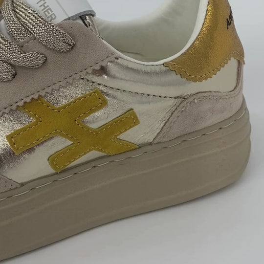 Another Trend KOPA Beige Platform Trainers