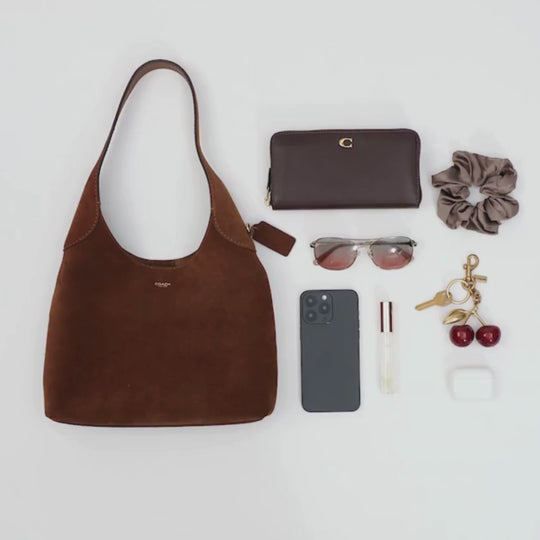 Coach BROOKLYN Brass/Warm Brown Shoulder Bag 28