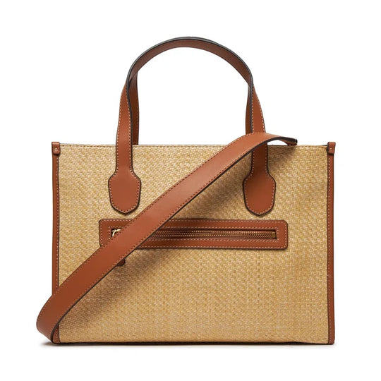 Guess G Status Compartment Tote in Cognac